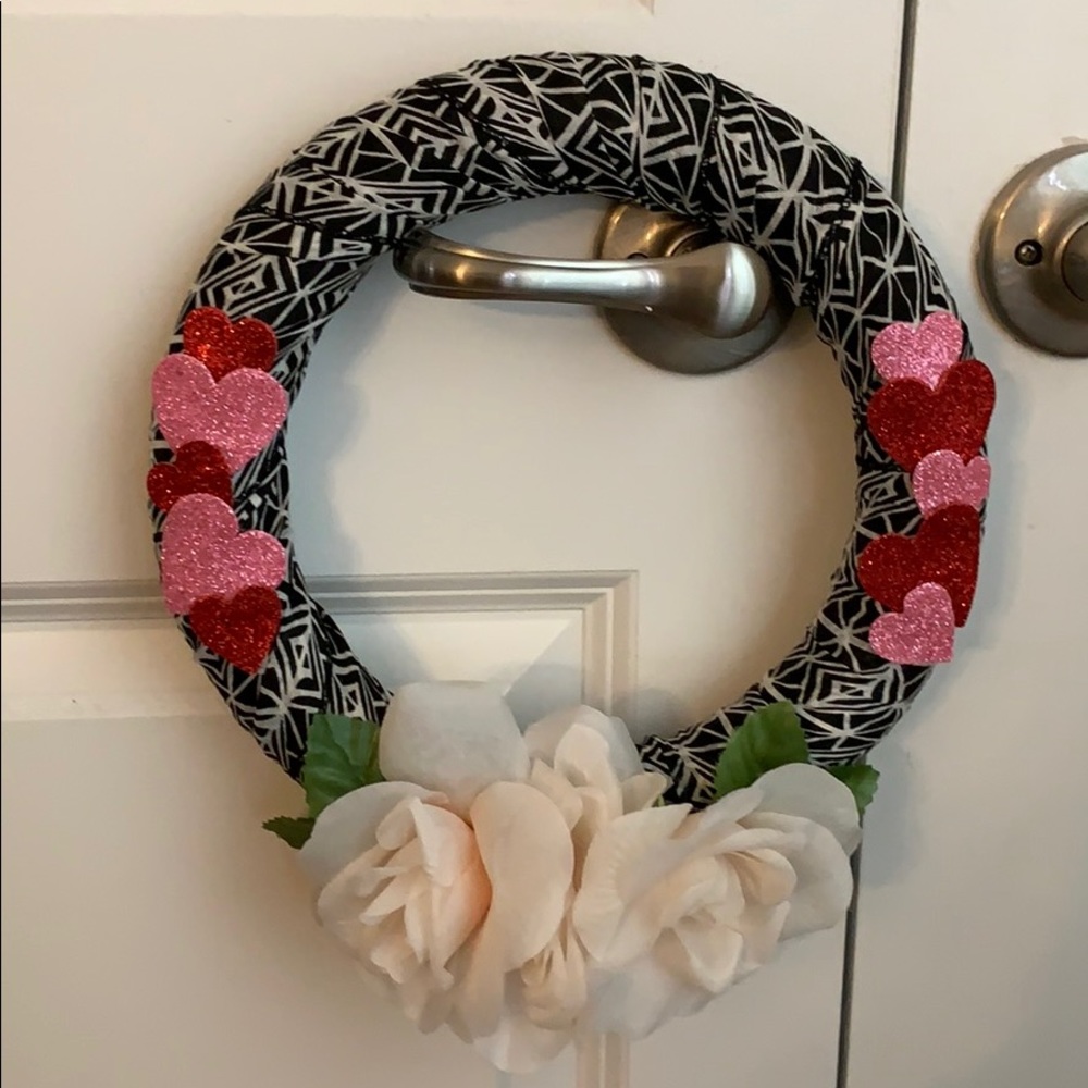 Off white colored rose wreath
